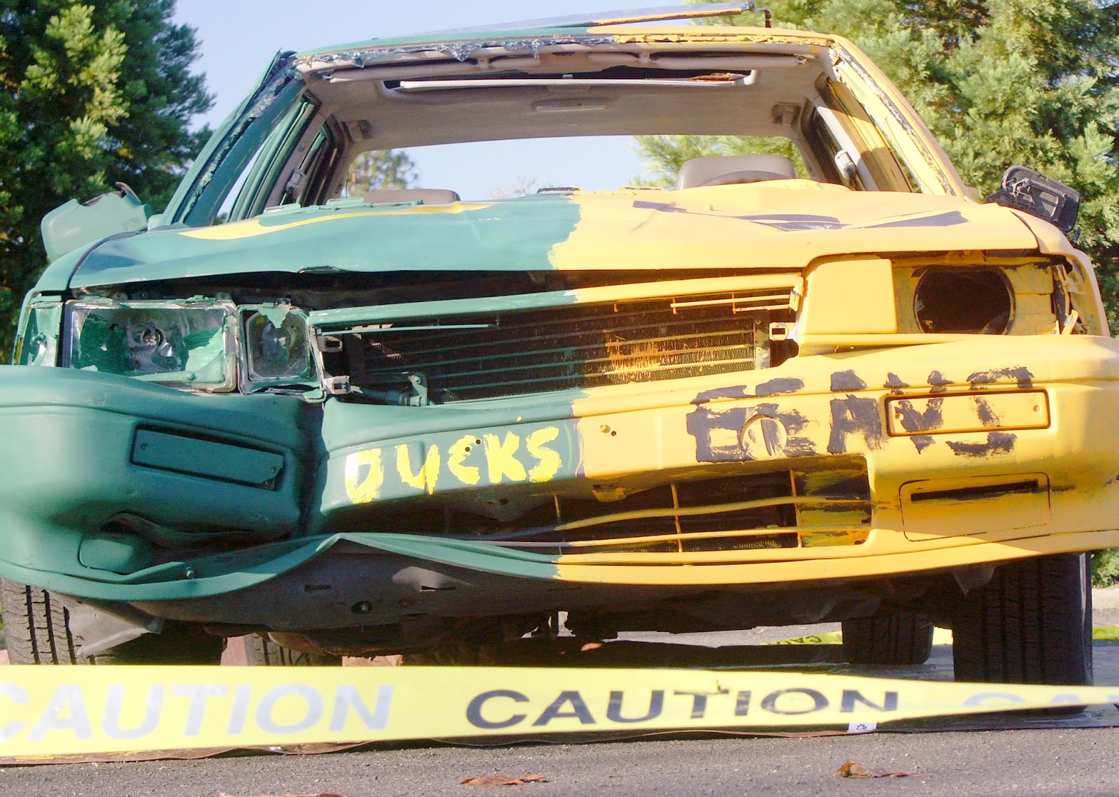 Revolution of duh. Wrecking a Car In the Name of Football