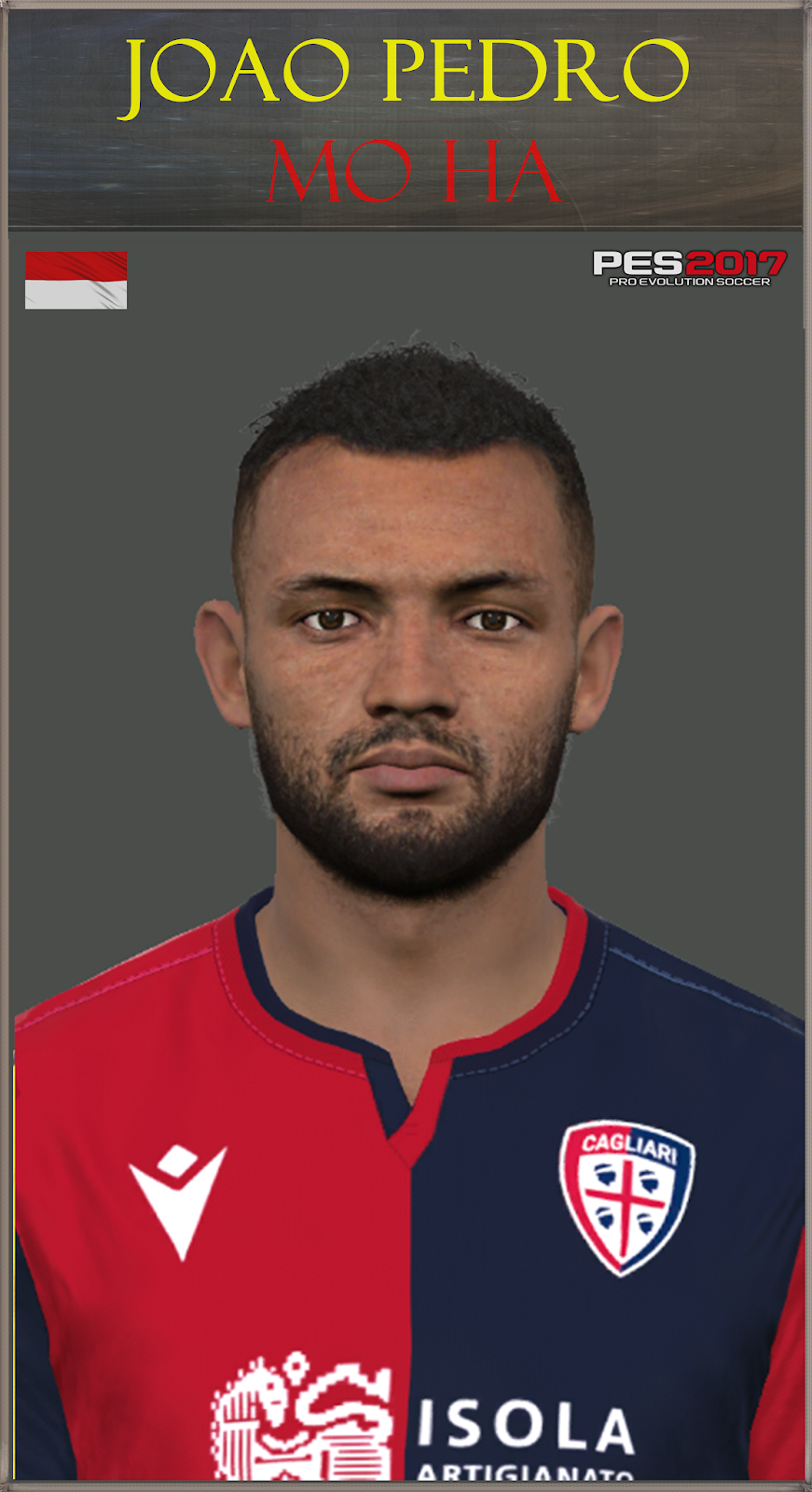 PES 2017 Faces Joao Pedro by Mo Ha ~ SoccerFandom.com | Free PES Patch