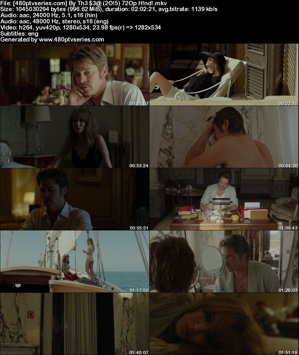 Download By the Sea (2015) [Hindi + English] Dual Audio 480p [400MB] 720p [1GB] BluRay Free Watch Online Full Movie Download Worldfree4u 9xmovies