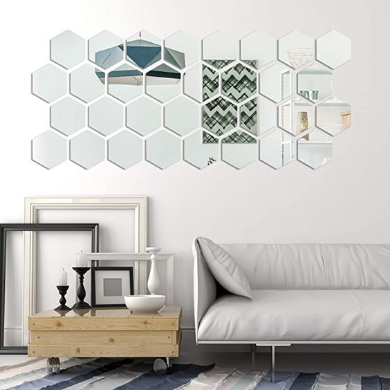 Hexagon Mirror Décor IDEAS for a Minimalist Room