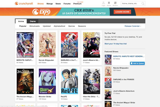 Crunchyroll Situs Streaming Anime - Crunchyroll