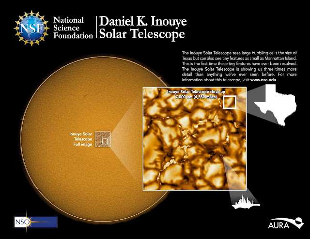 NSF's newest solar telescope produces first images, most detailed images of the sun