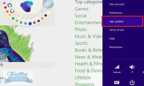 Setting App Update Windows 8 Setting App Update - Cara mempercepat internet windows 8