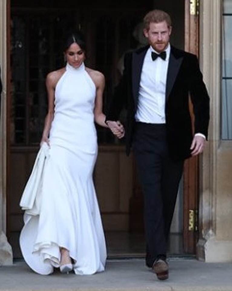 DUKE AND DUCHESS OF SUSSEX: OFF TO THEIR RECEPTION PARTY