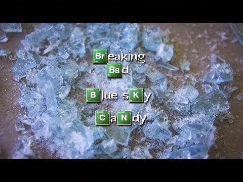 Meta azul (de caramelo) al estilo 'Breaking Bad'