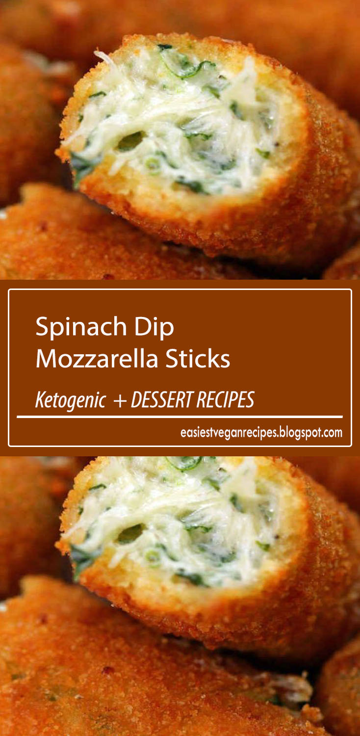 Spinach Dip Mozzarella Sticks Easiest Vegan Recipes