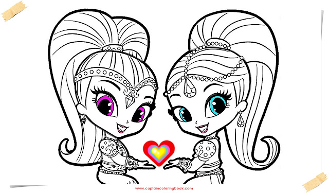 Featured image of post Shimmer And Shine Coloring Pages To Print This coloring page shows shimmer and shine with their closest buddy leah