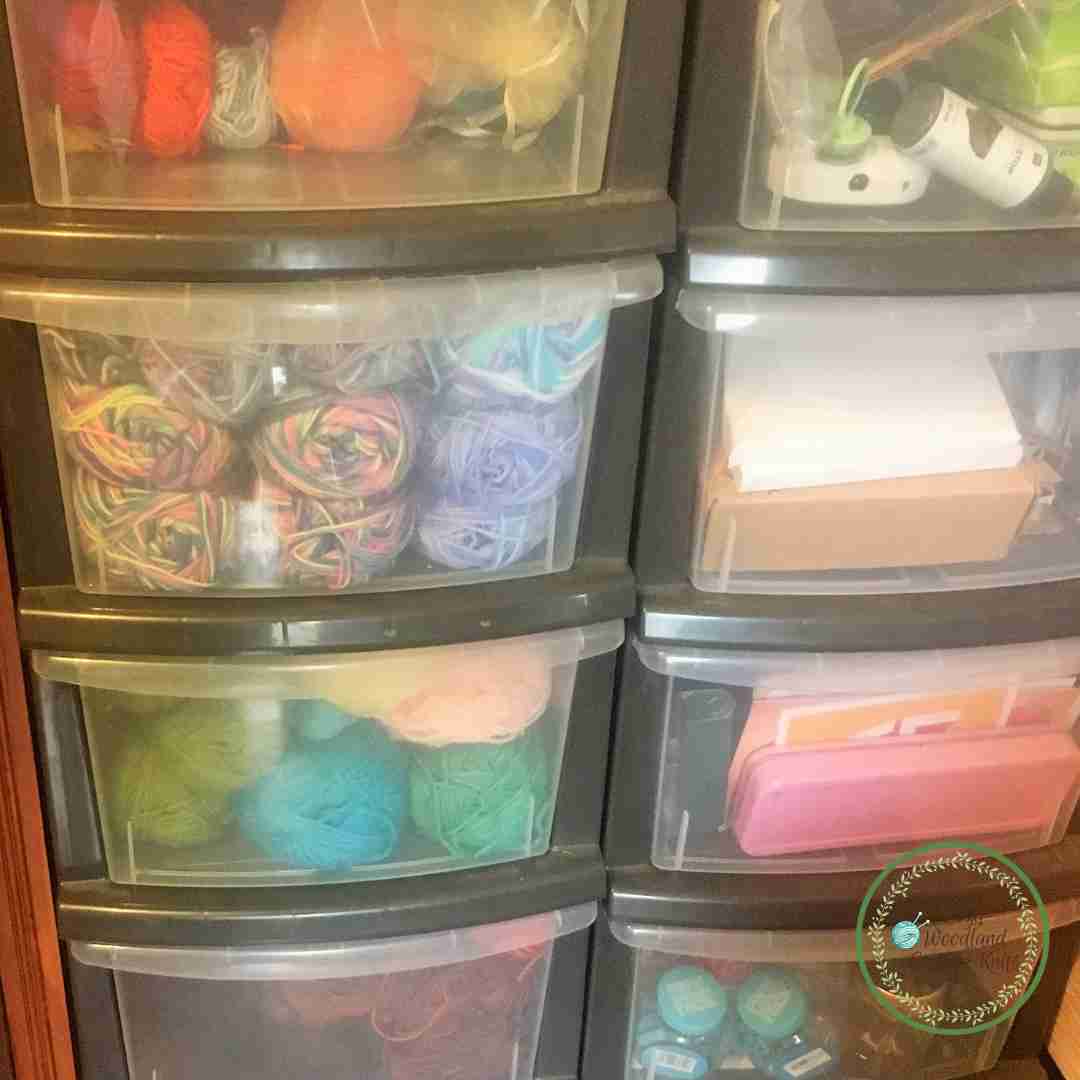 Cozy Woodland Cottage Knits How to organise your yarn stash