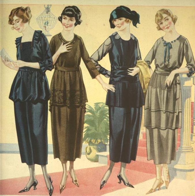 Vintage Clothing Love Dress Changes in the 1920's
