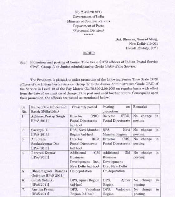 All India Postal Employees Union, GroupC, Odisha Circle Promotion and