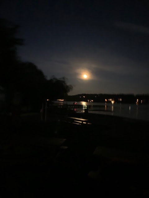 Shoreline Area News Photo Moon Over Lake Washington