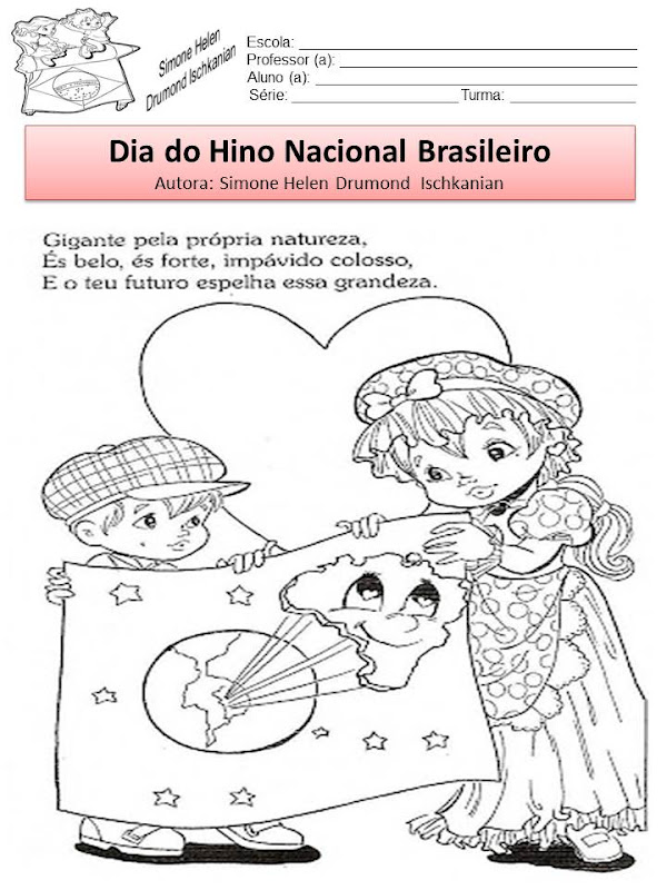 Simone Helen Drumond : HINO NACIONAL BRASILEIRO ILUSTRADO (13 ...