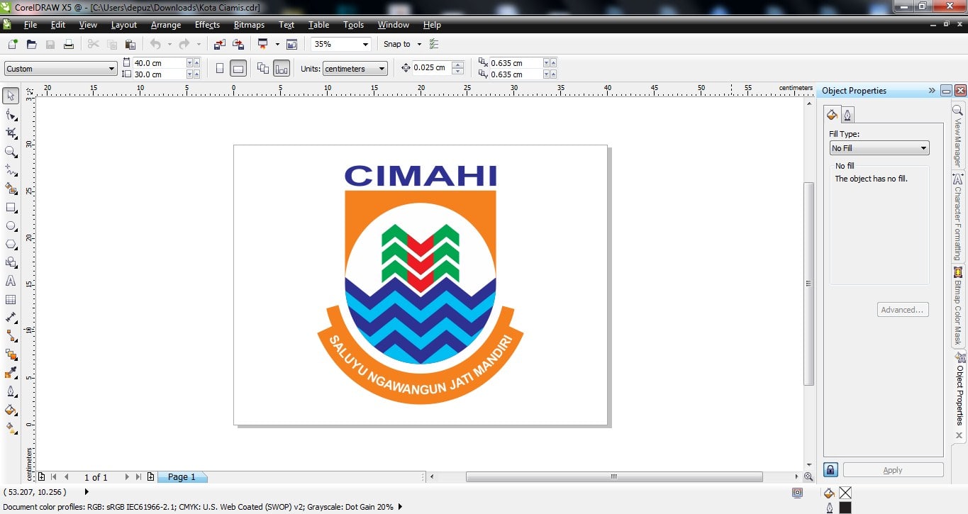 √ Logo/ Lambang Daerah Kota Cimahi CDR, PNG, JPG
