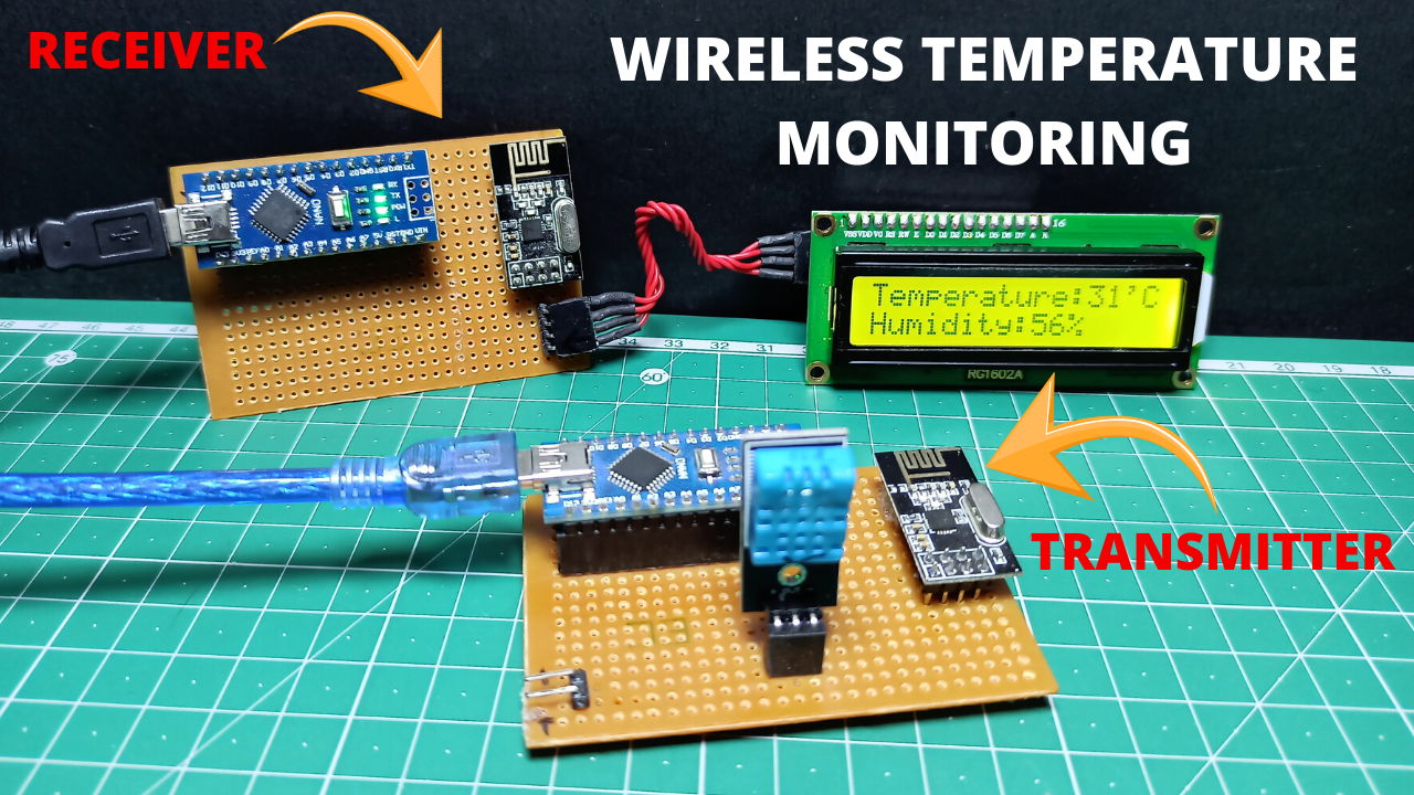 NRF24L01 Based Digital Temperature Monitoring System