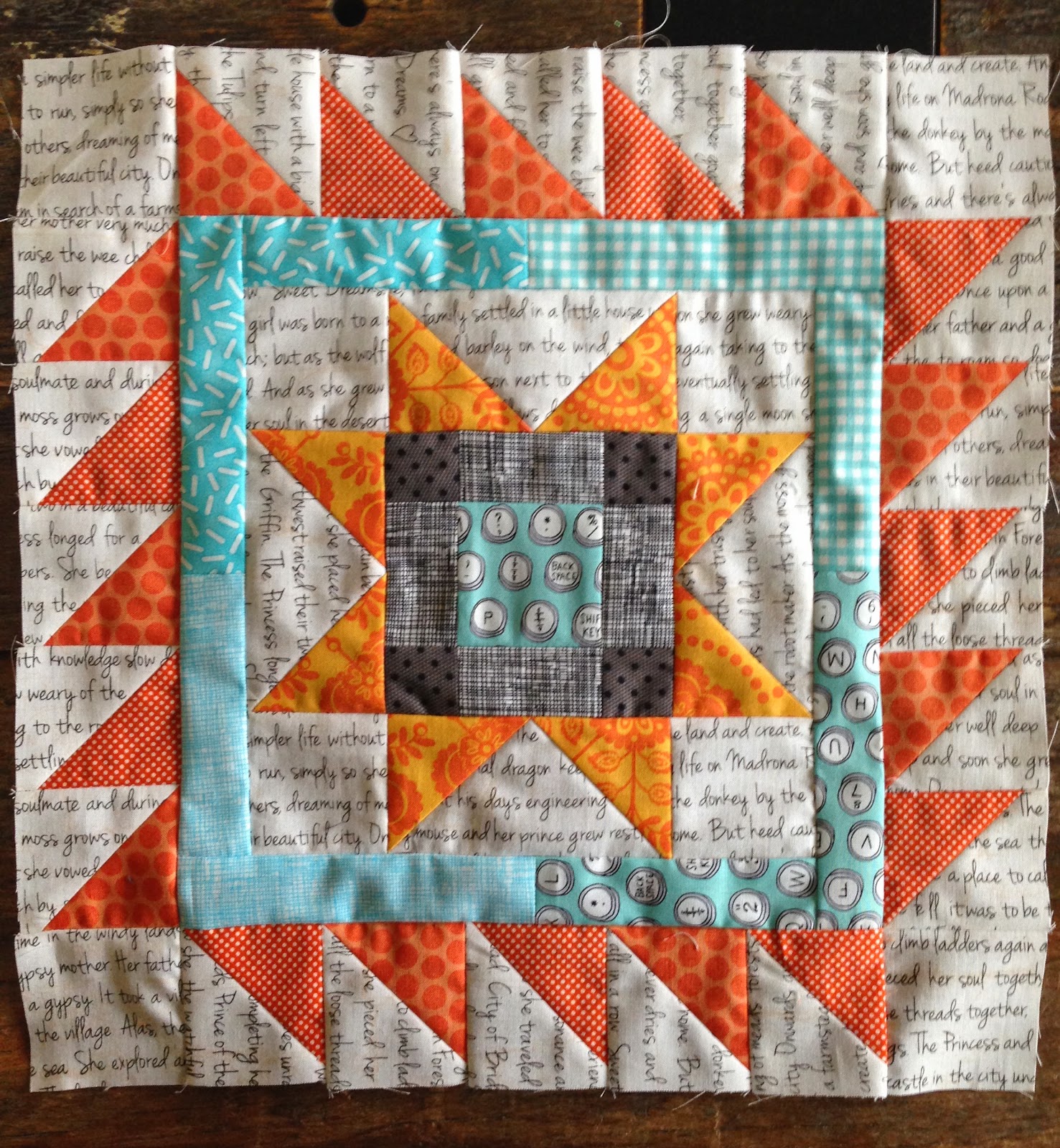 dream quilt create Mini Medallion QAL, June and July