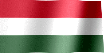The waving flag of Hungary (Animated GIF)