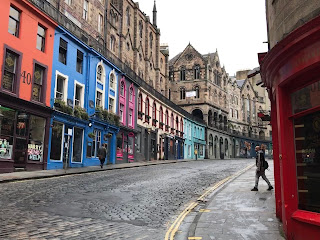 View up Victoria Street, Edinburgh to Quaker Meeting HousePhoto by Kevin Nosferatu for the Skulferatu Project