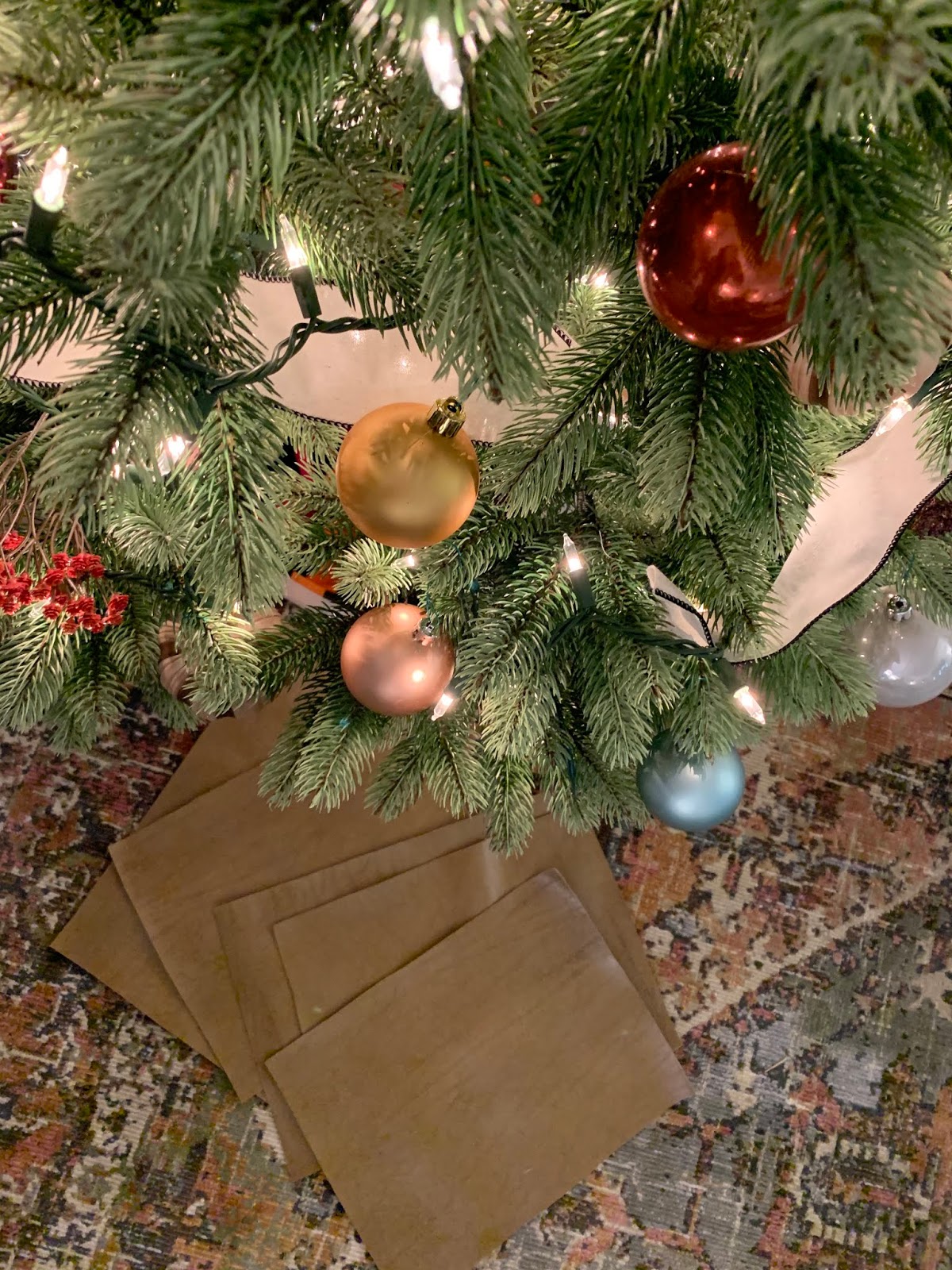 House Homemade DIY Christmas Tree Collar