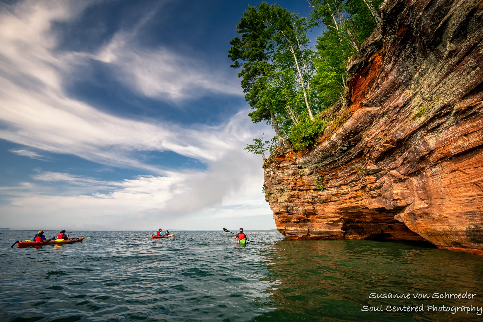 Soul Centered Photography Kayak trip to the Sea Caves, Lake Superior