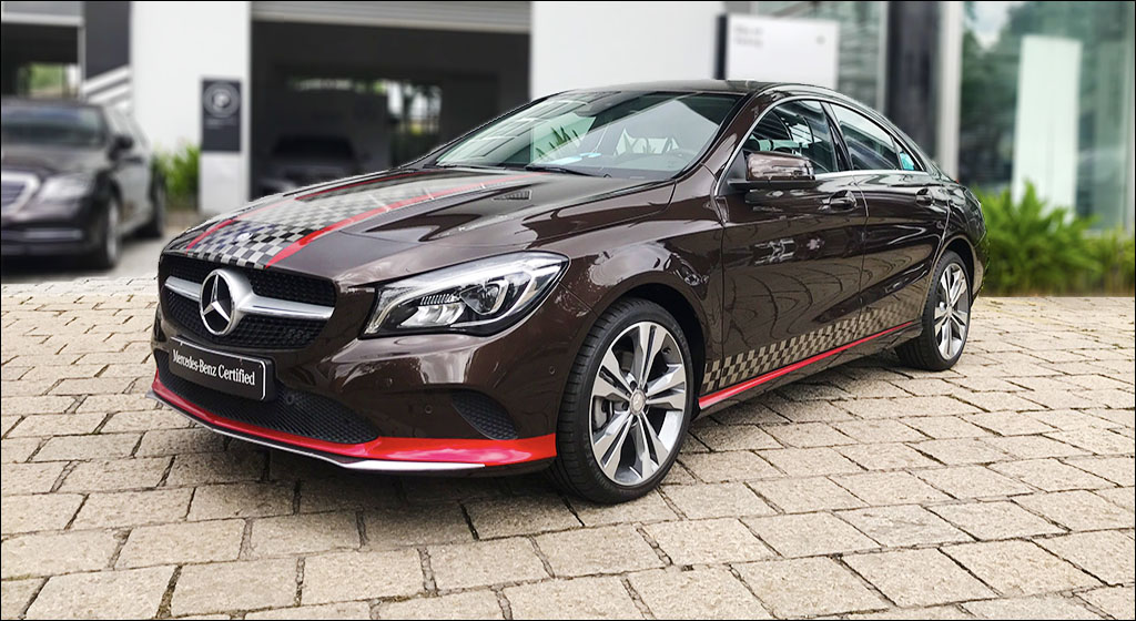 Giá xe Mercedes CLA 200 2019 đã qua sử dụng màu Nâu nội thất Đen