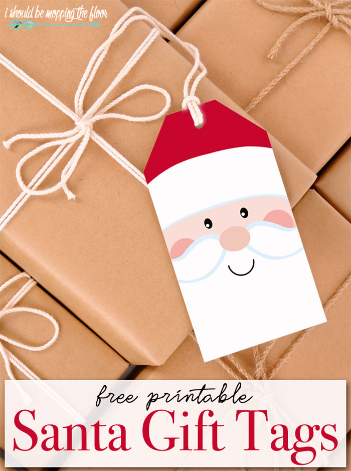 Free Printable Santa Gift Tags i should be mopping the floor