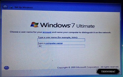 cara instal windows 7 di laptop asus tehnomac