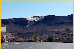 توقف حركة السير بالطريق رقم 9 في جبل " اناور" بين ايت ساون واكدز 