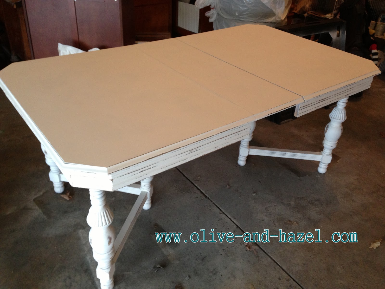 olive + hazel decor co. AMAZING antique dining table with hidden