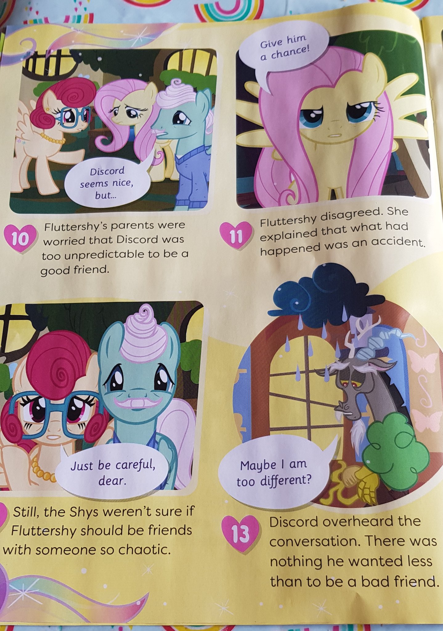 mlp discord and fluttershy kids