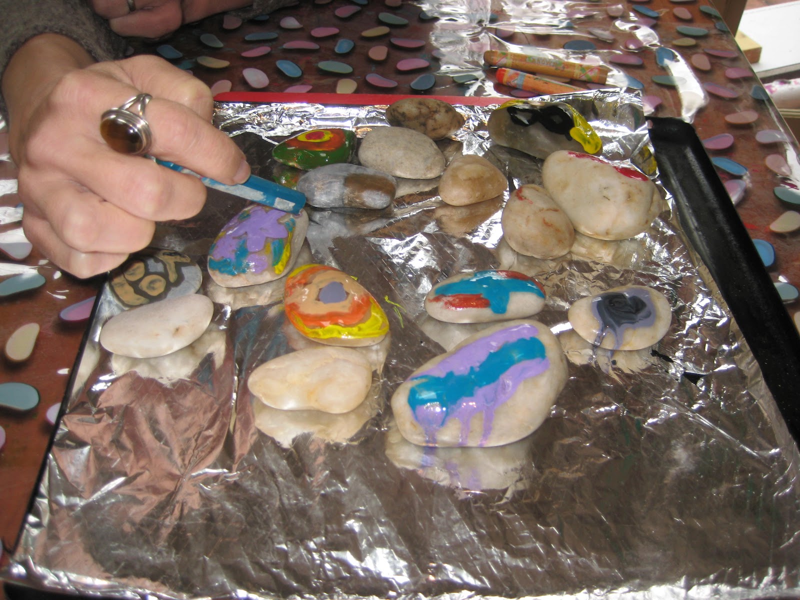 Crafty little people: Melted crayons