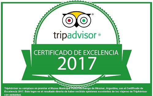 Certificado de Excelencia Tripadvisor.