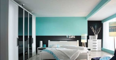 Dormitorios en Color Turquesa y Negro - Ideas para decorar dormitorios