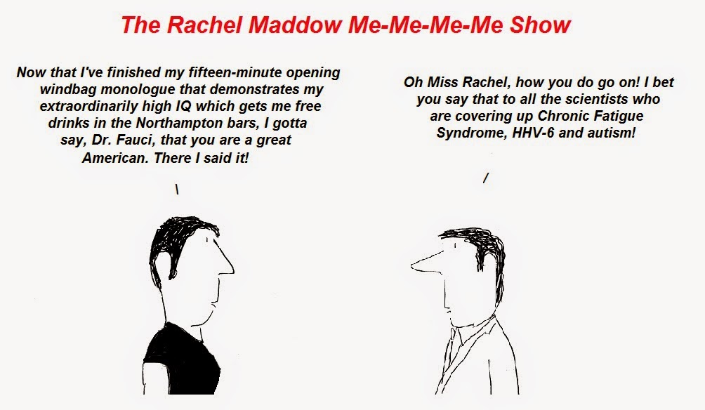 fauci, rachel maddow, cfs, hhv-6 autism, chronic fatigue syndrome, fraud, censorship
