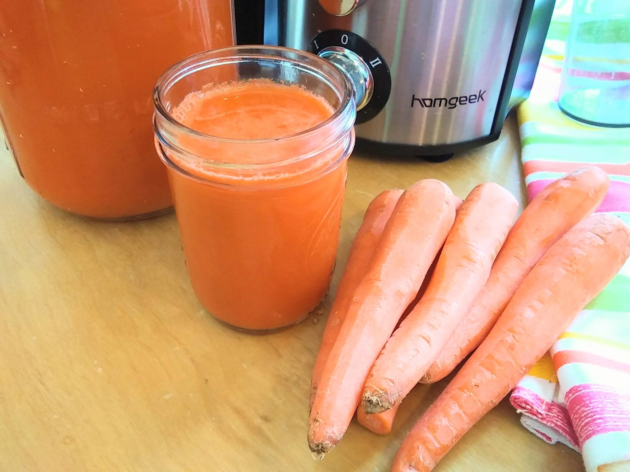 DIY Homemade Carrot Juice