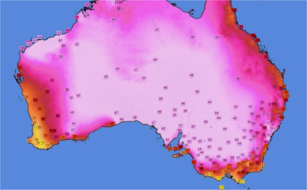 Απίστευτο!!! Τους 49,8 βαθμούς Κελσίου έφτασε το θερμόμετρο στην περιοχή Eucla της Αυστραλίας 