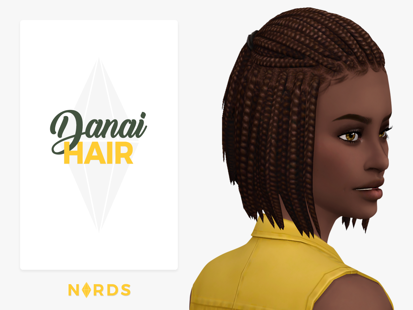 Danai Sims 4 CC Hair
