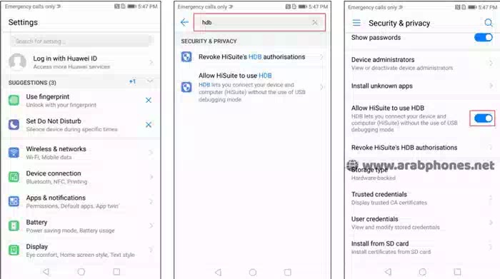 شرح عمل Downgrade والرجوع إلى النظام السابق على هواتف هواوي