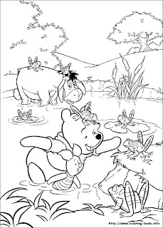 pooh printable coloring pages