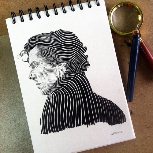 04-Sherlock-Holmes-Benedict-Cumberbatch-Muthahari-Insani-Beautifully-Detailed-Ink-Drawings-and-Doodles-www-designstack-co