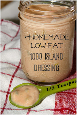 Homemade Low Fat 1000 Island Dressing #SundaySupper