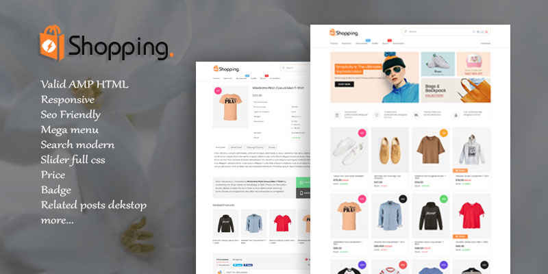 Shopping AMP HTML Blogger Template
