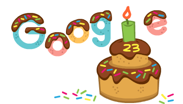 محرك البحث "جوجل" يحتفل بالذكري 23 مند بدايه نشأته