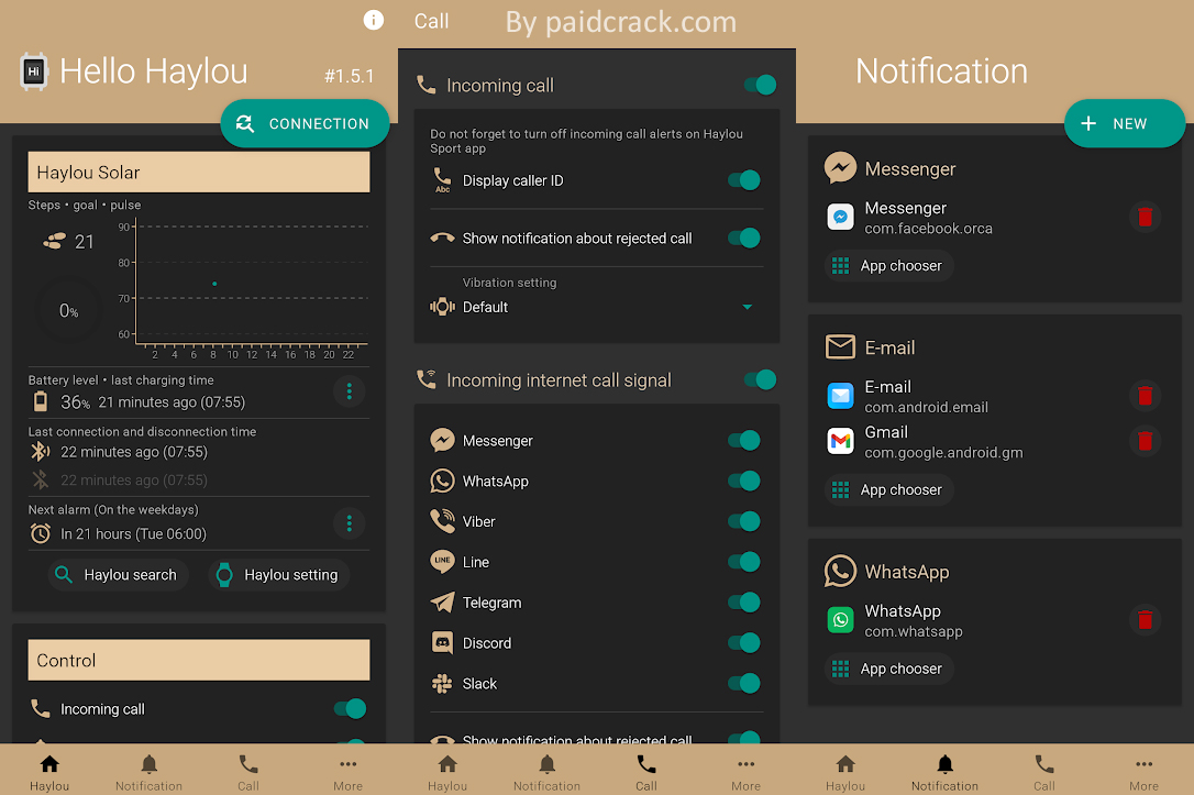If you have a connection problem recent apps screen: lock the Hello Haylou (pull down the app and click on lock icon) phone battery settings/battery optimization: set Hello Haylou app to not optimized If the problem persists restart your phone write an email to me If you have a connection problem recent apps screen: lock the Hello Haylou (pull down the app and click on lock icon) phone battery settings/battery optimization: set Hello Haylou app to not optimized If the problem persists restart your phone write an email to me