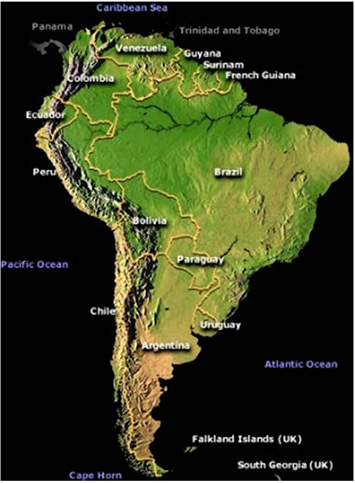 GENERALITIES OF THE AMERICAS BLOG: Major landforms of South America