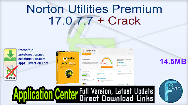 Norton Utilities Premium 17.0.7.7 + Crack