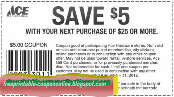 Ace hardware coupon 2018