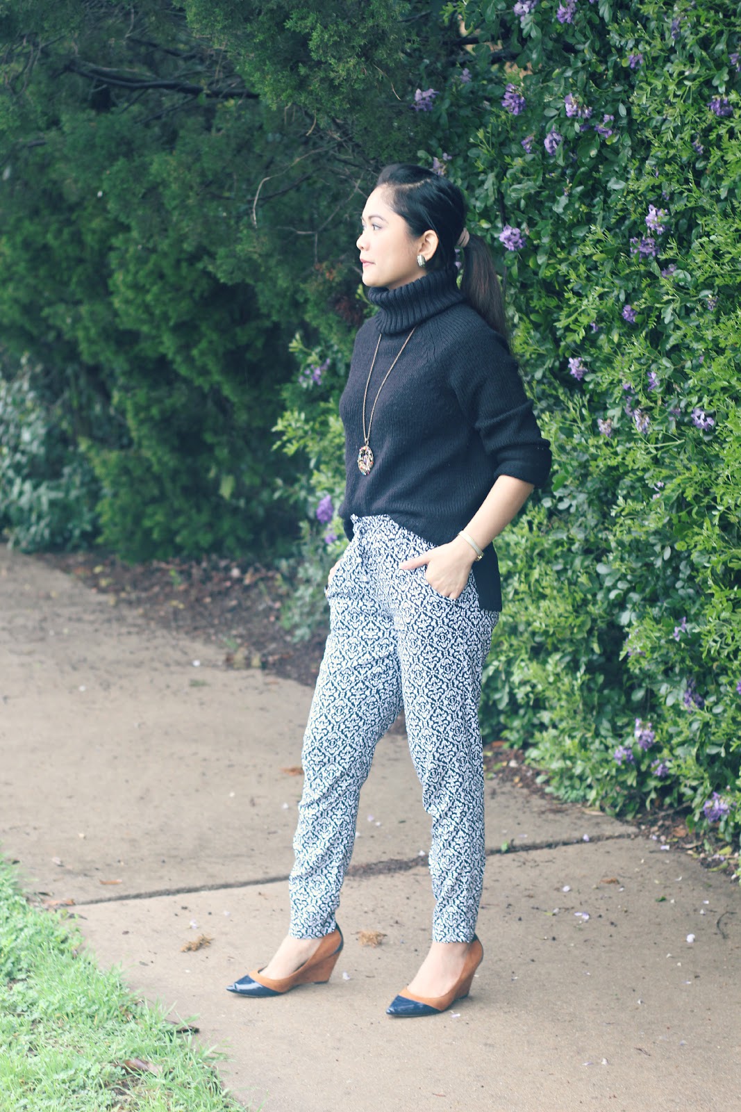 How to Wear Draped Pants | A Glad Diary