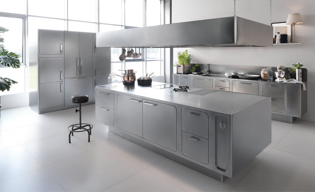 kitchen set stainless