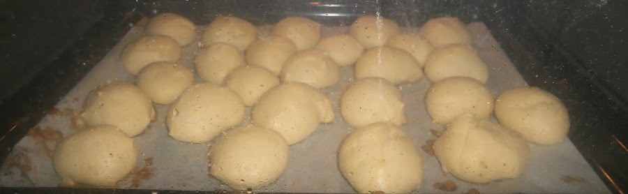 preparación de profiteroles