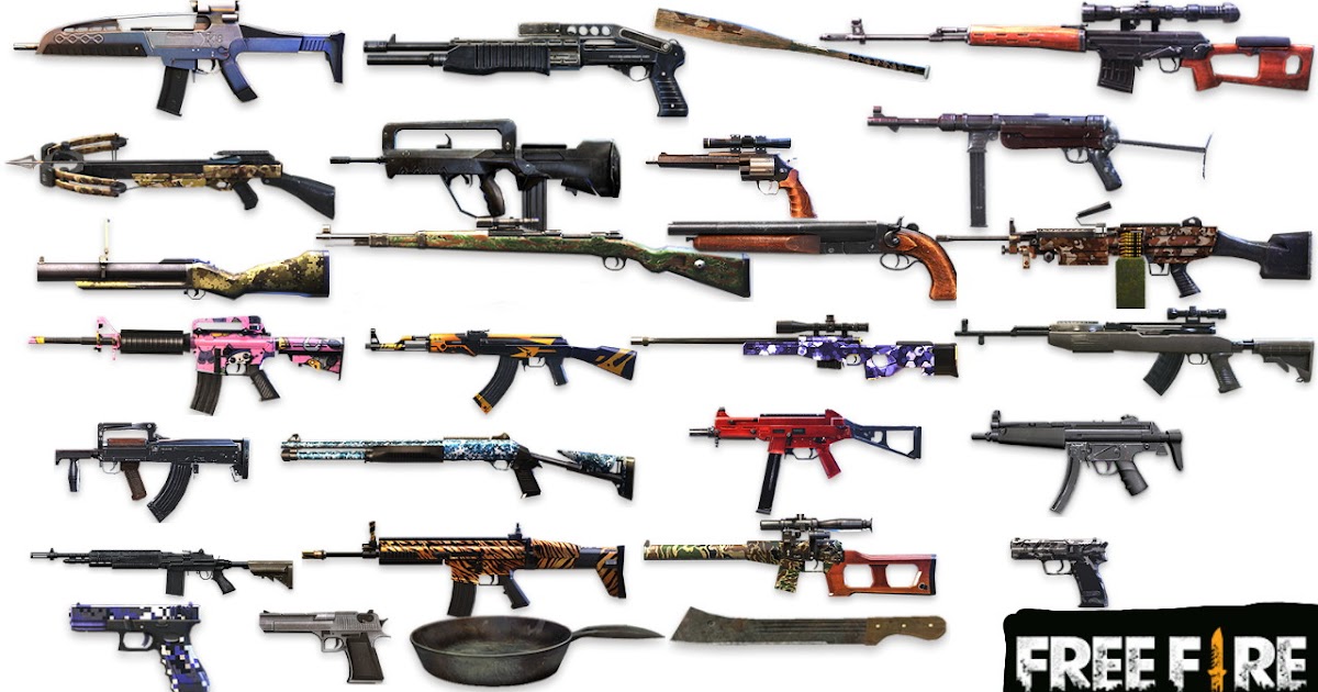 gambar mewarnai senjata free fire m